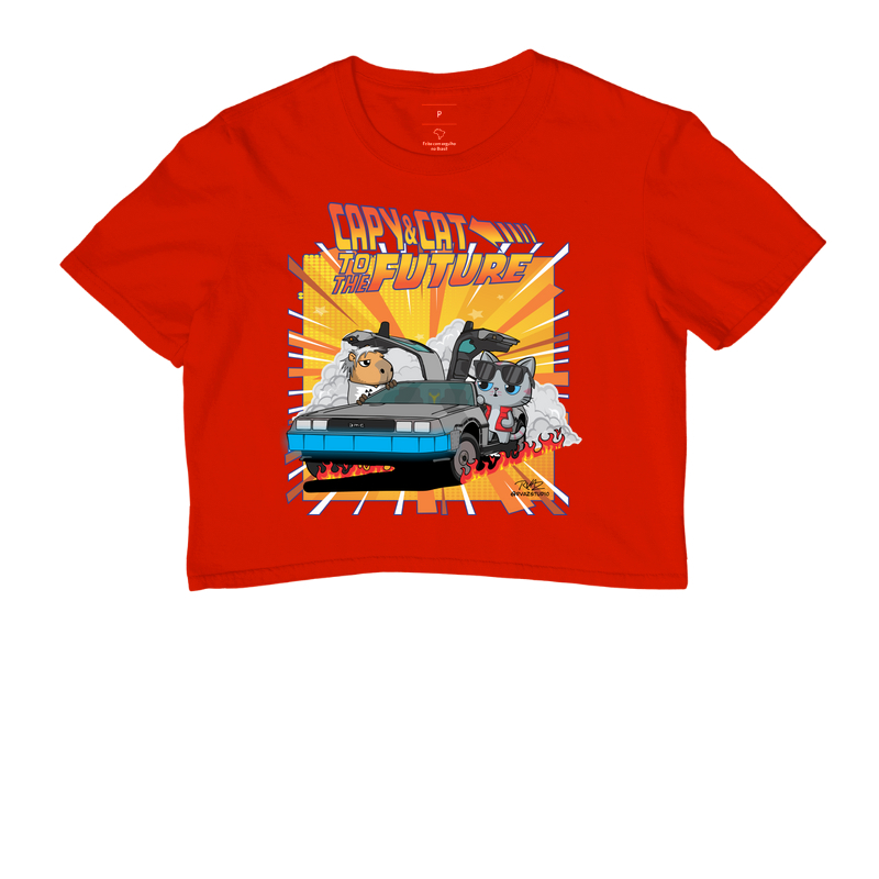 Camiseta Capy & Cat to the Future - Imagem 7