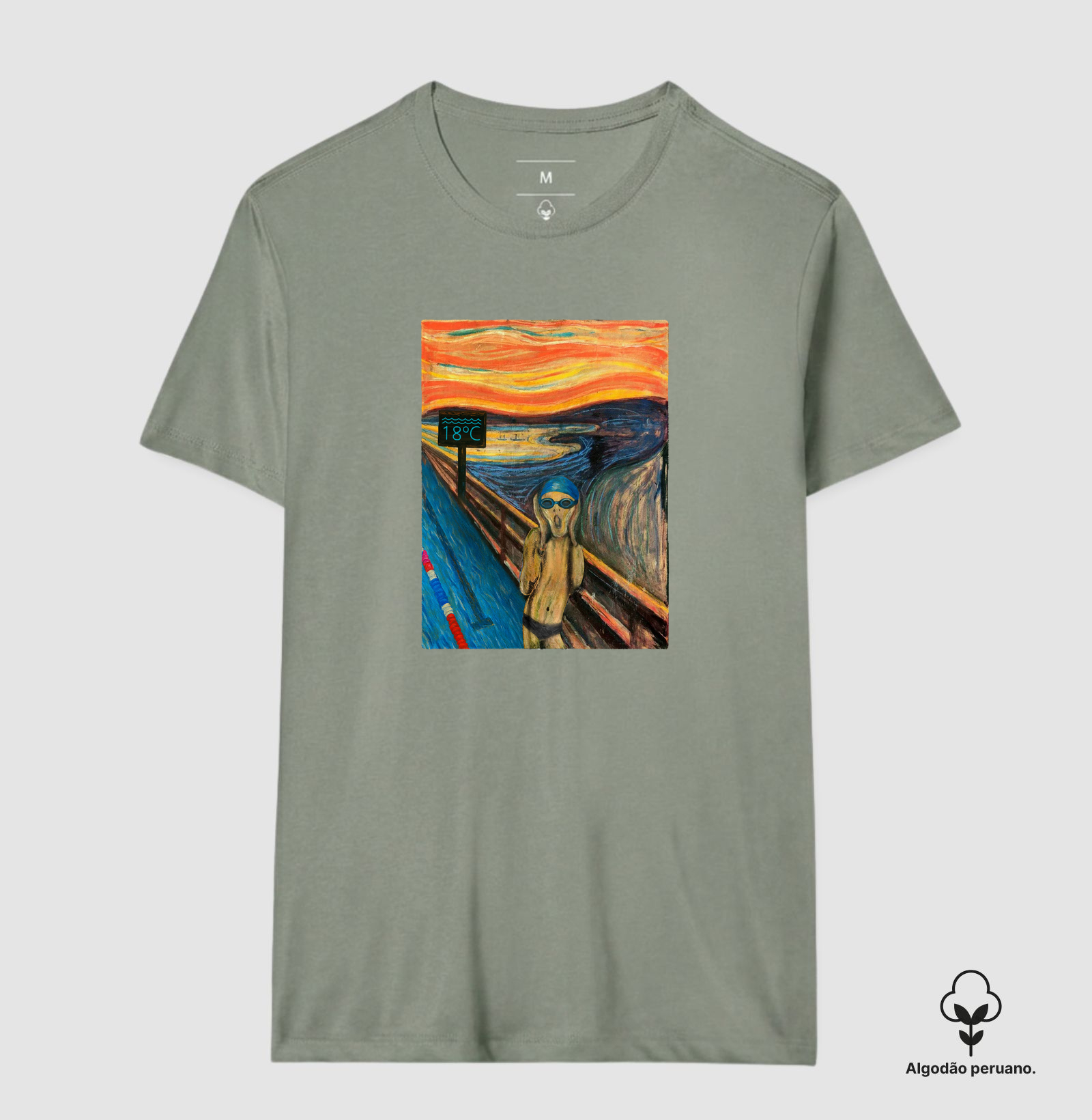 Camiseta Algodão Peruano Natação - O Grito - Imagem 4