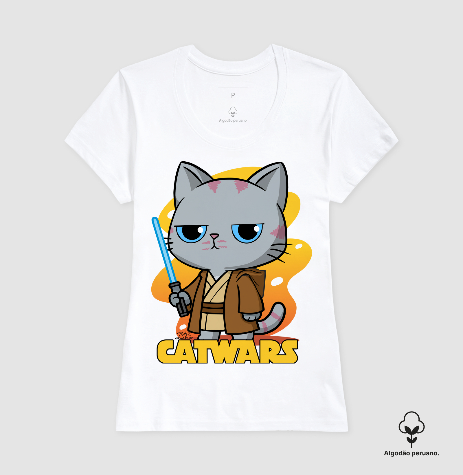 Camiseta Gato Sincero Jedi - Imagem 5
