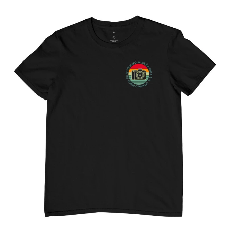 Camiseta masculina a luz é a tinta - Imagem 2