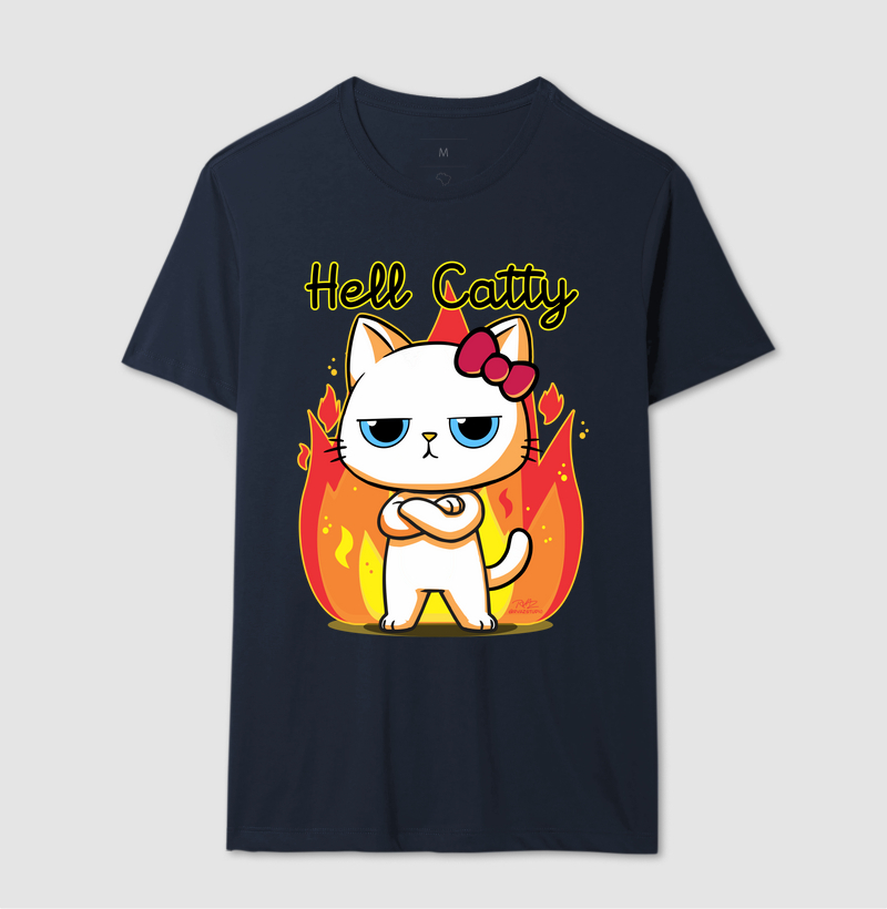 Camiseta Gato Sincero Hell Catty - Imagem 6