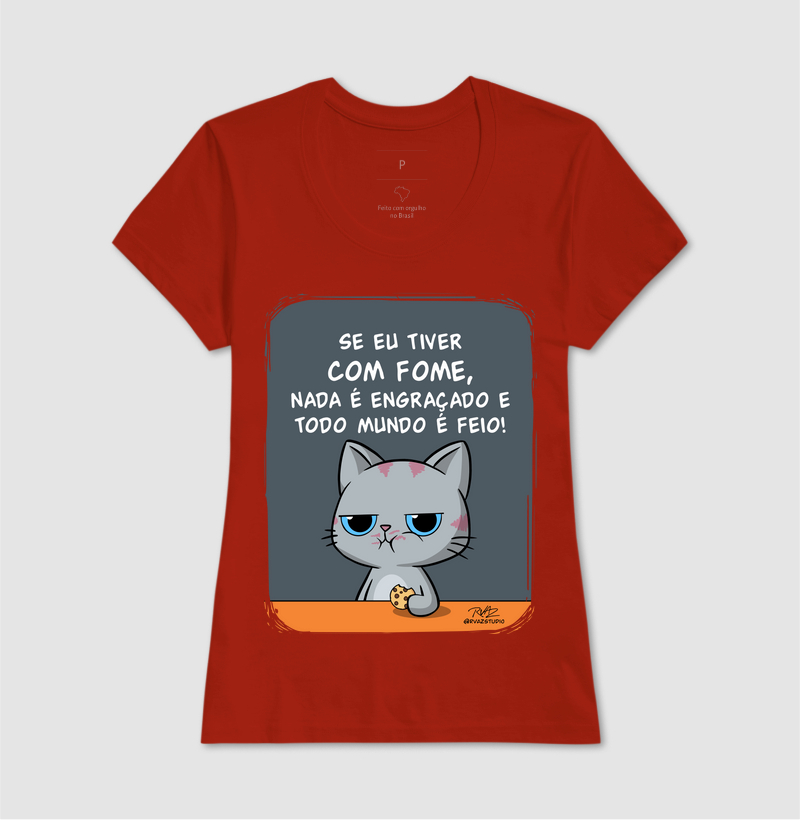 Camiseta Gato Sincero Fome - Imagem 11