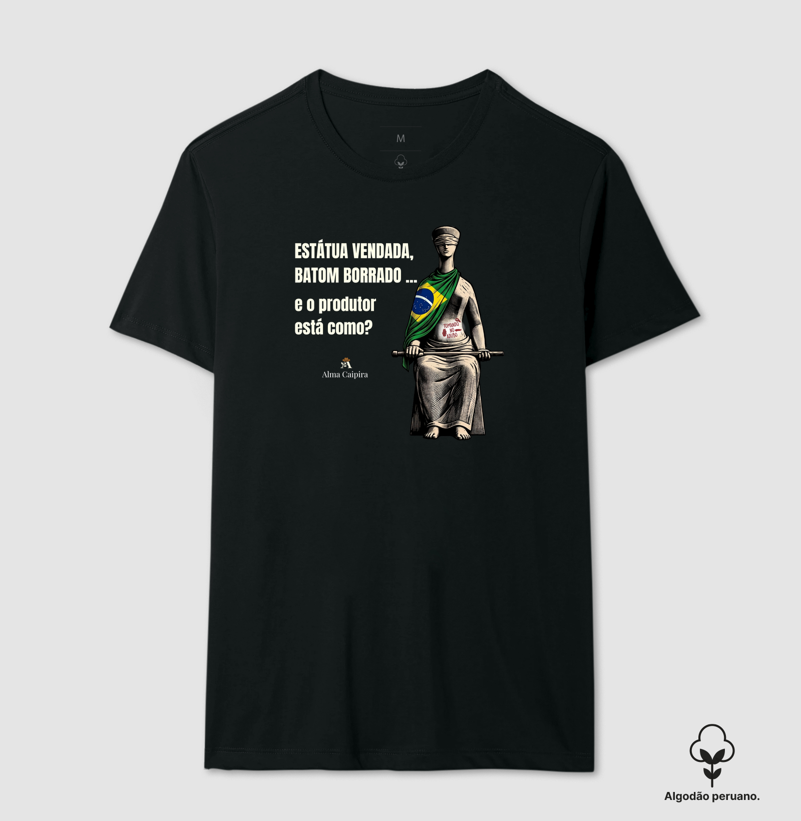 Estátua vendada, batom borrado, e o produtor está como? (tomando no adubo) - Imagem 2