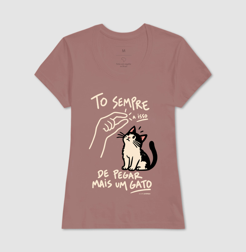 Camiseta Tô Sempre a Isso de Pegar Mais um Gato - Imagem 17