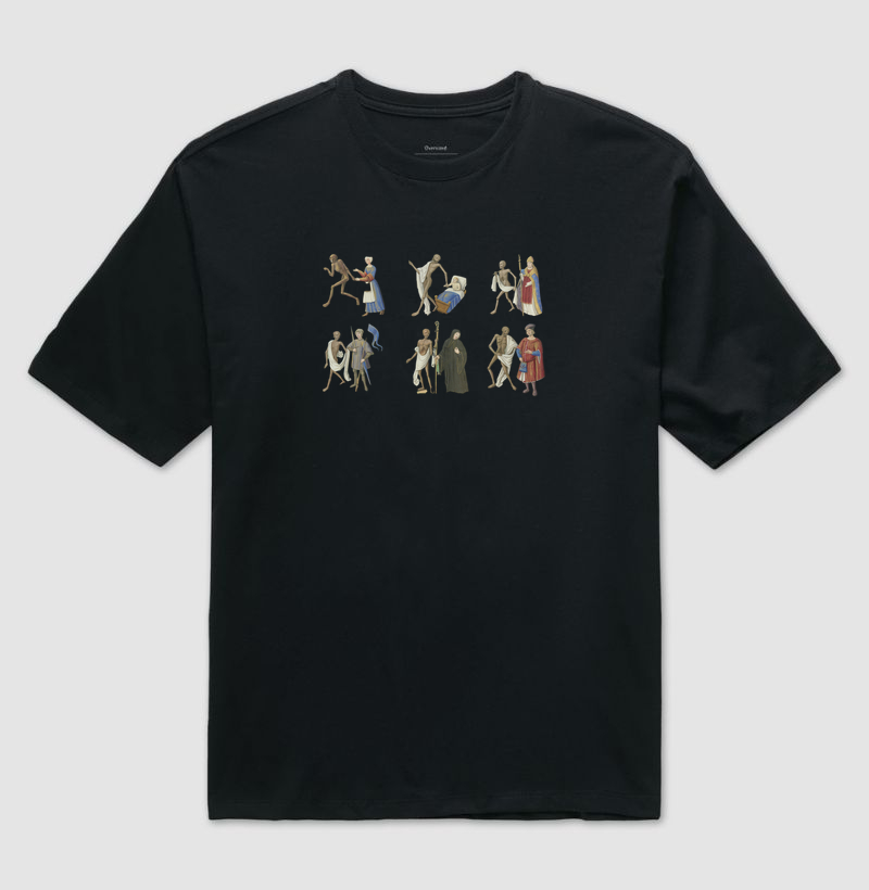 Camiseta Encontro com a Morte, França século XV - Imagem 2