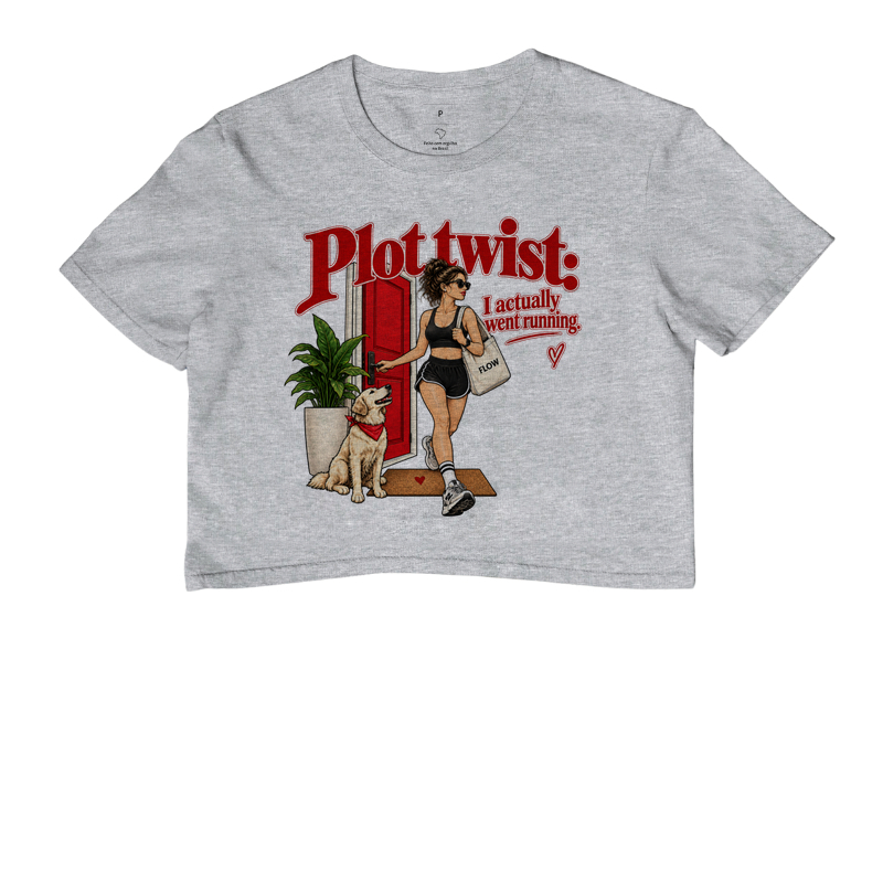 Cropped Corrida - Plot Twist: I Actually Went Running - Imagem 6
