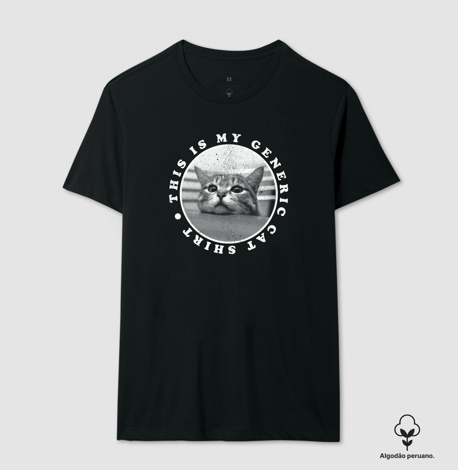 Camiseta Algodão Peruano Genérica de Gato - Imagem 2