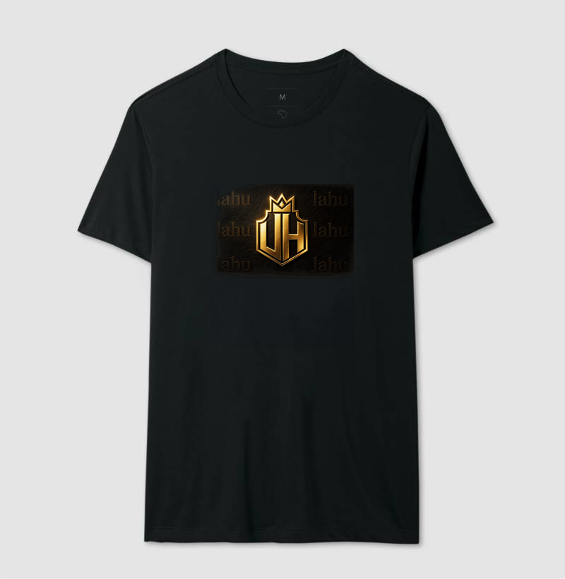 👑 Brasão da Grandeza | Poder, Prestígio e Liderança 👑 Para quem nasceu para se destacar, esta estampa traz um brasão imponente em dourado sobre um fundo negro sofisticado, transmitindo autoridade, força e exclusividade. - Imagem 2