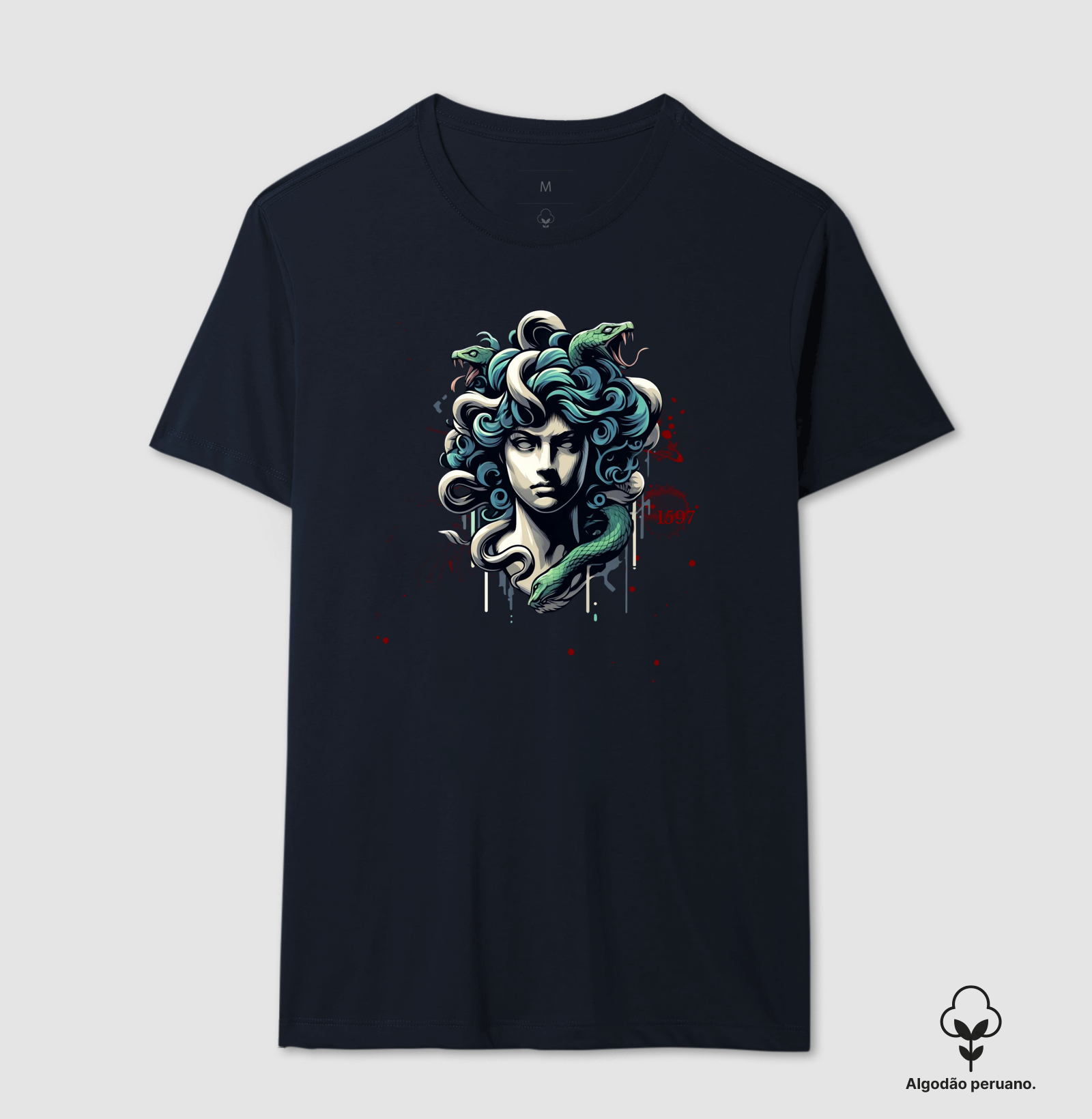 Camiseta Algodão Peruano Olhar de Medusa - Imagem 13