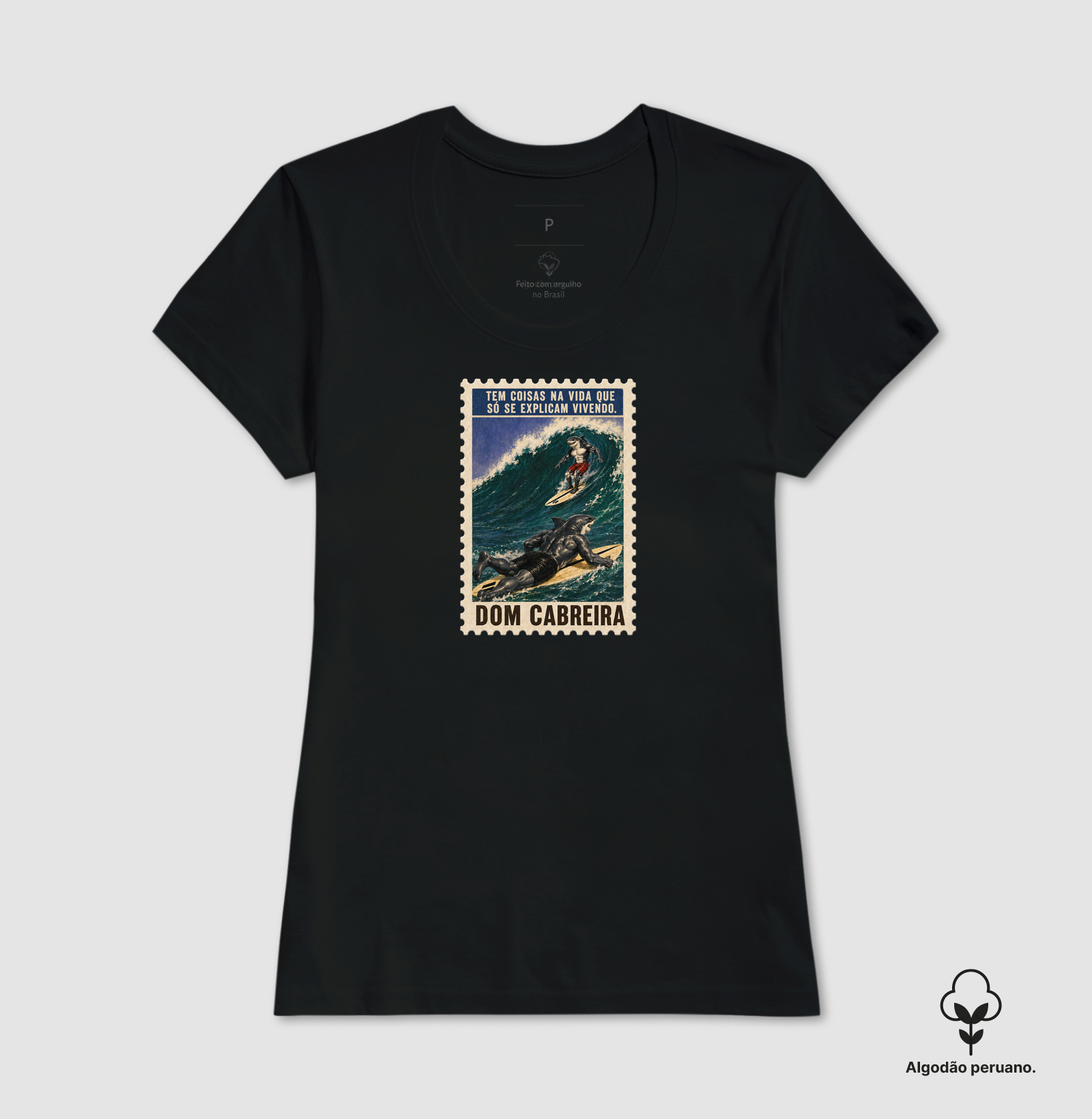 Camiseta Peruano Selo Vivendo a Vida do Surfe (feminina) - Imagem 5