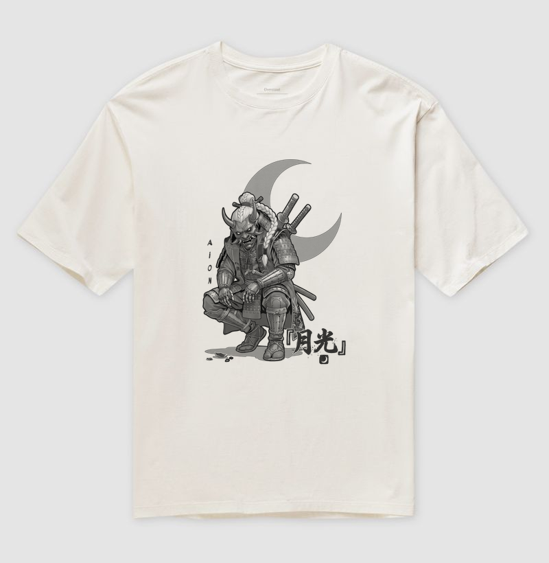 Camiseta Oversized Rônin Luar | Gizé — Aion Abstract - Imagem 4