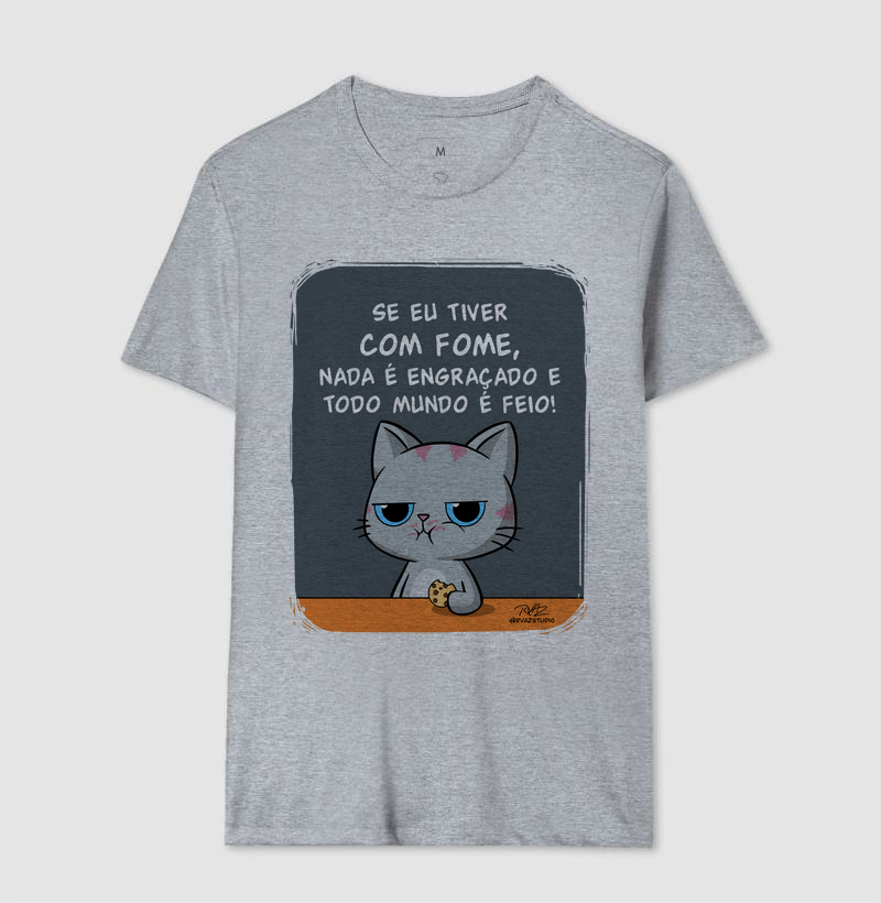 Camiseta Gato Sincero Fome - Imagem 8
