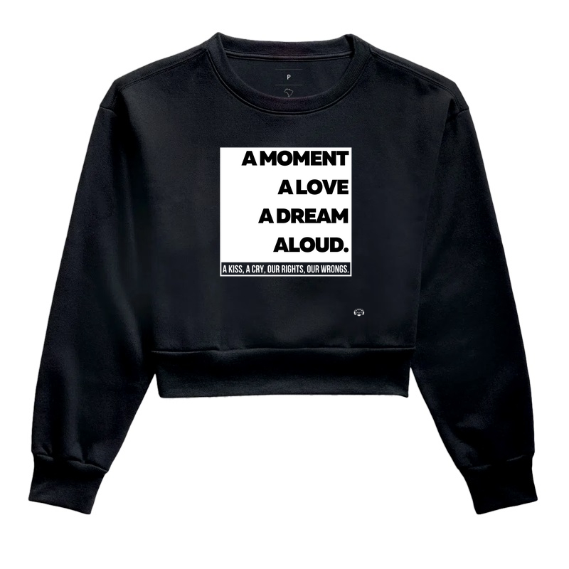 Moletom cropped Aloud