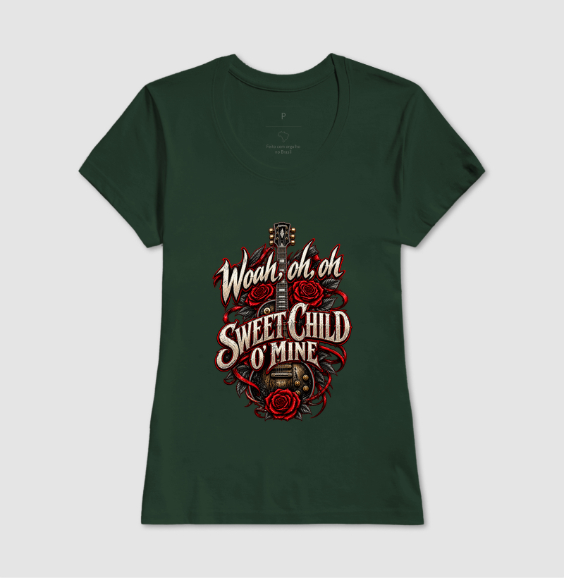 Camiseta Rock Sweet Child O’ Mine – Guitarra e Rosas - Imagem 13