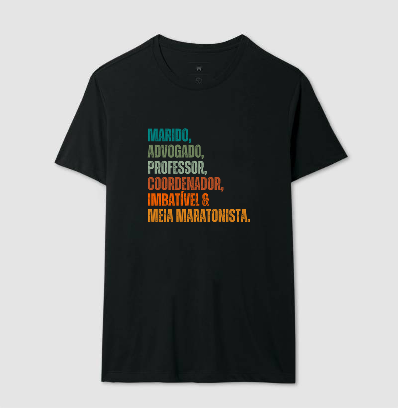 Camiseta Meia Maratona - Marido, Advogado, Professor e Meia Maratonista - Imagem 2