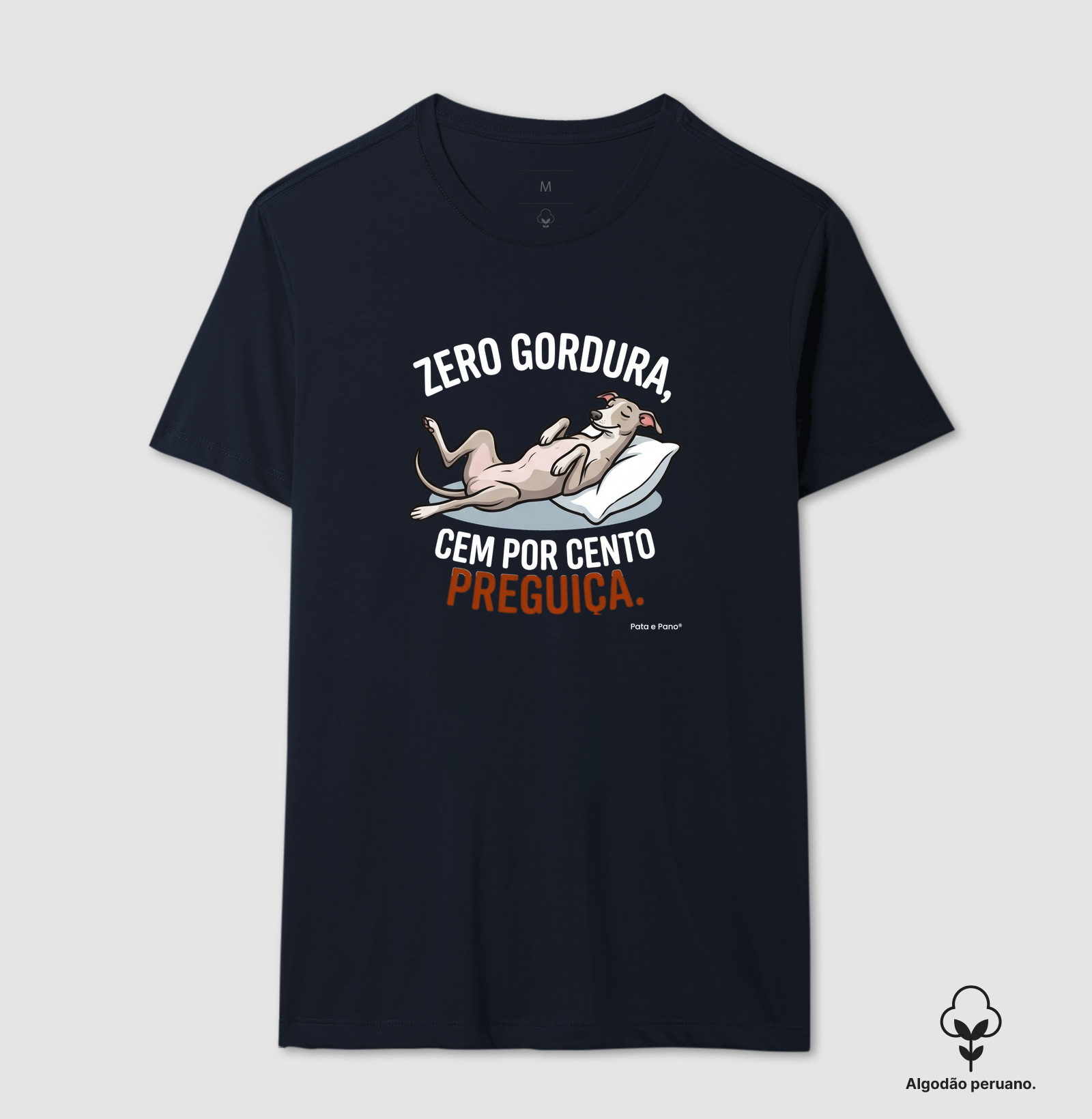 CAMISETA ALGODÃO PERUANO WHIPPET GALGO ZERO GORDURA - Imagem 3