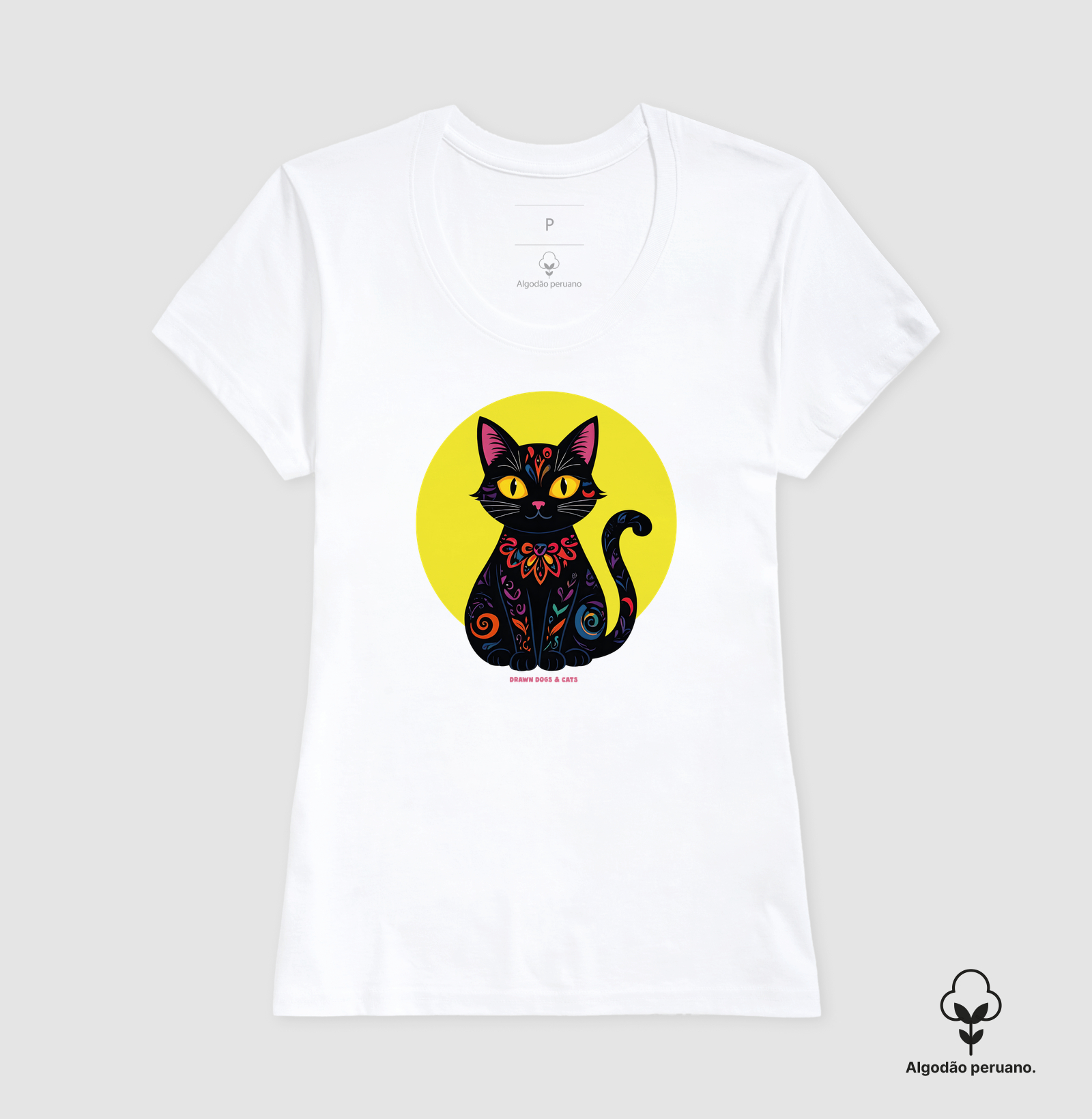 Gata preta e fundo amarelo - Imagem 9