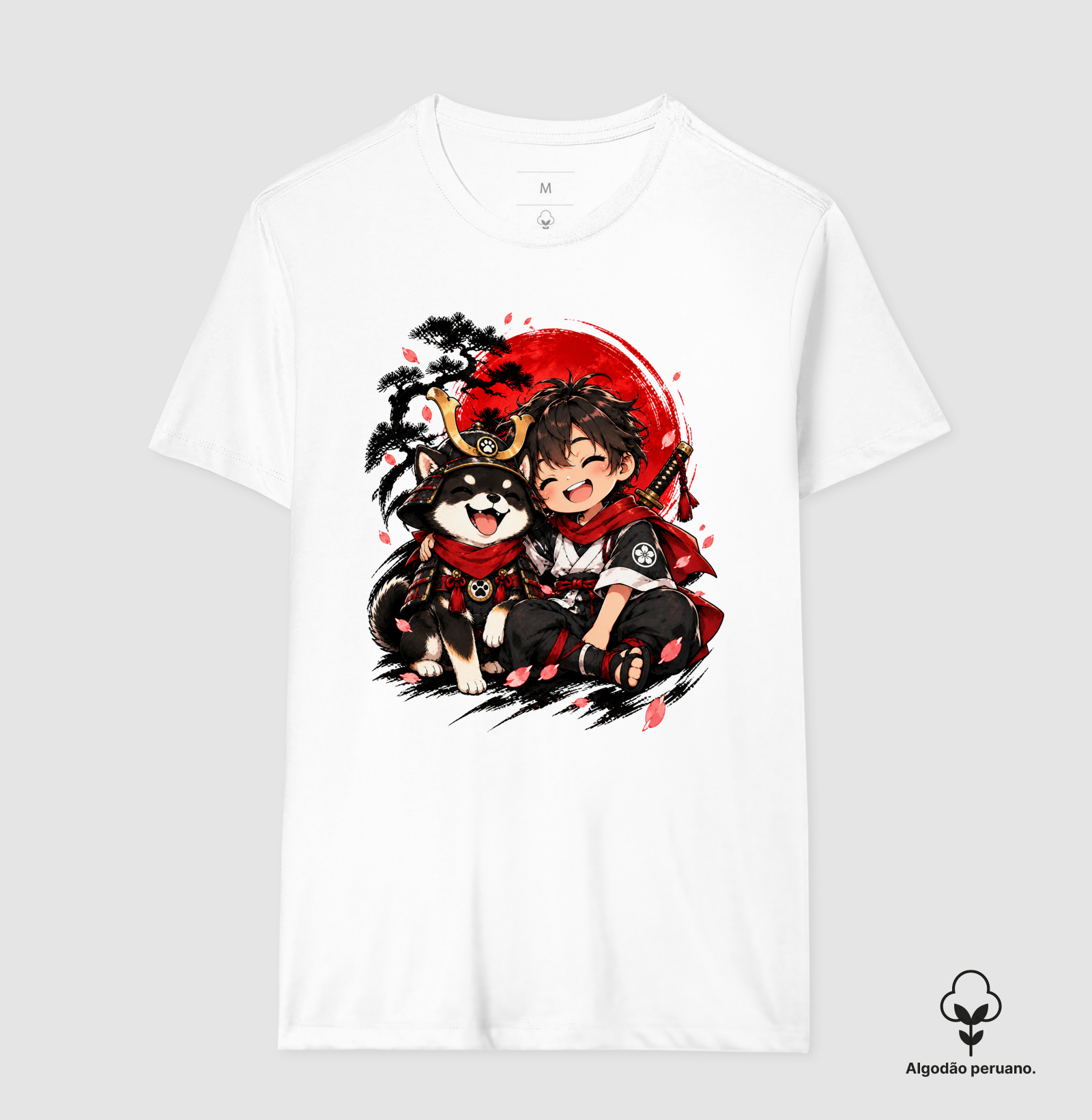 Pequeno Samurai & Shiba — Amigos de Honra (Preto) - Imagem 5
