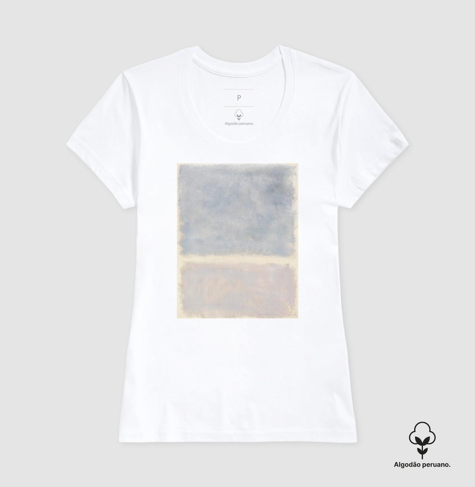 Camiseta Algodão Peruano Tanguis Obra Abstrata Mark Rothko  - Imagem 3