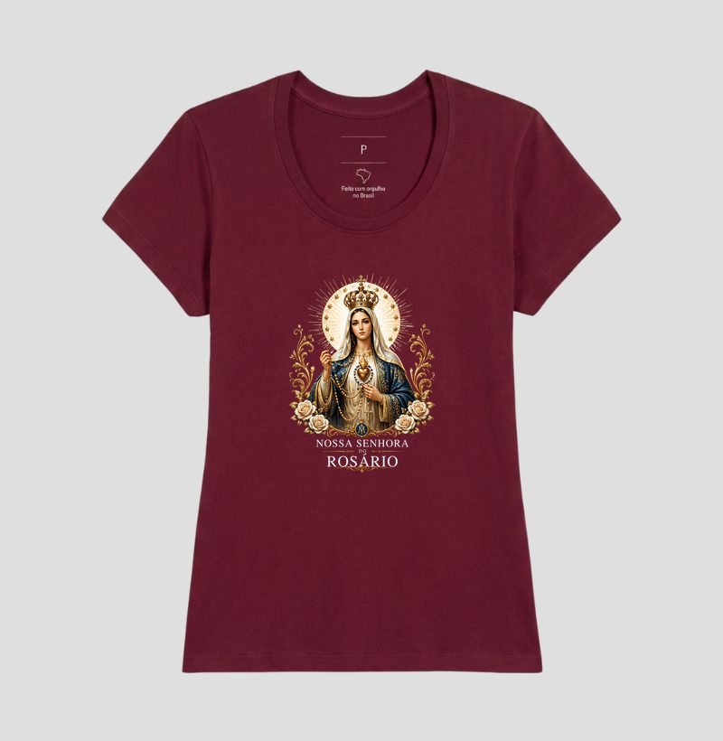Camiseta Católica Nossa Senhora do Rosário - Imagem 17