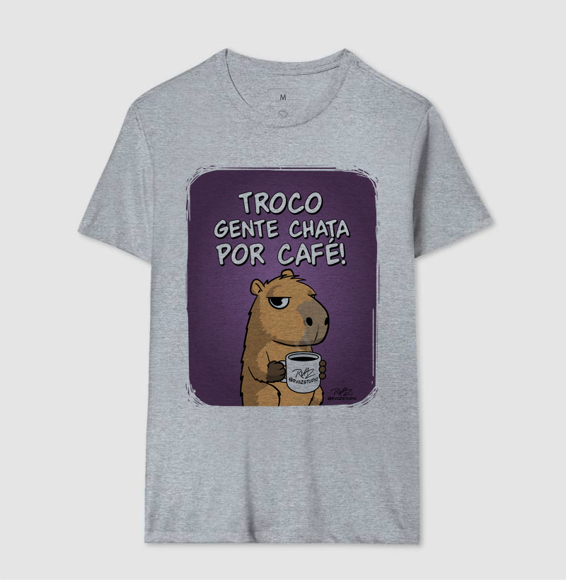 Camiseta Capivara Troco por Café - Imagem 8