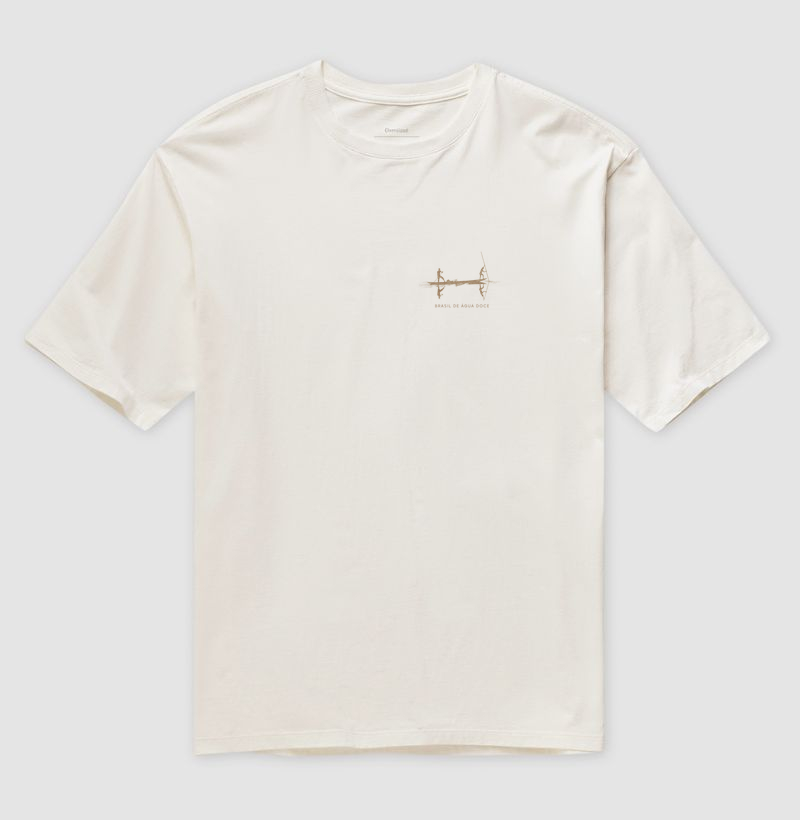 Camiseta Brasil de Água Doce Estampa Verde Natureza Unissex - Imagem 4