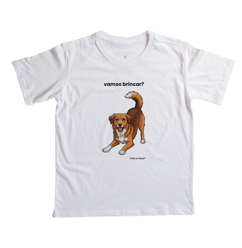 CAMISETA INFANTIL NOSSO MASCOTE BRINCAR - Imagem 2