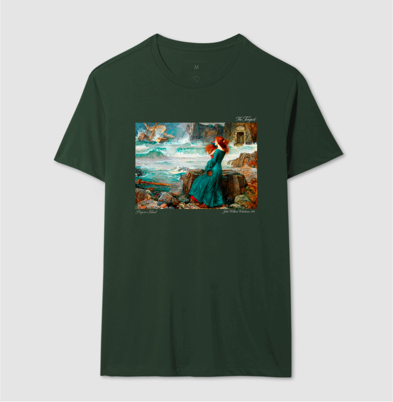 Camiseta Aesthetic Art History Miranda The Tempest J.W. Waterhouse - Imagem 6