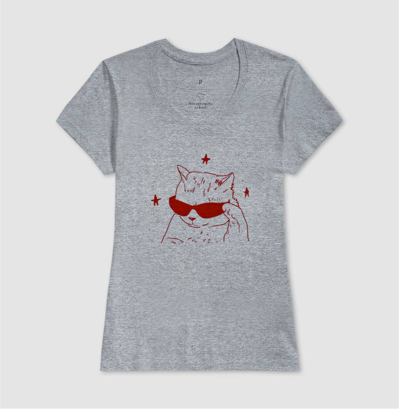 Camiseta Gato Estilo - Imagem 5