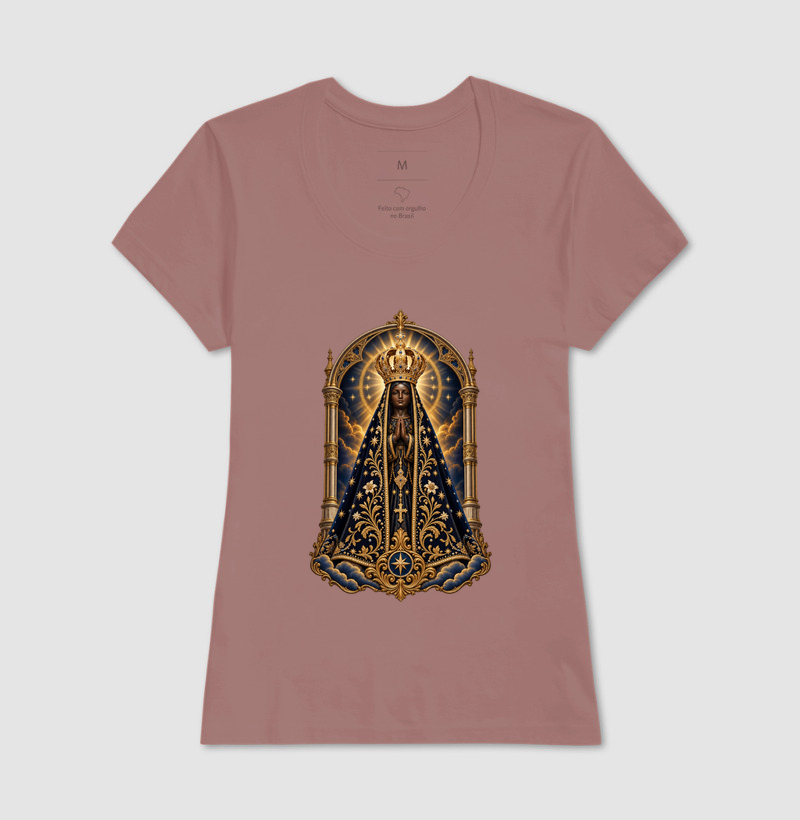 Nossa Senhora Aparecida — Portal Arqueado Celestial e Luz Dourada - Imagem 17
