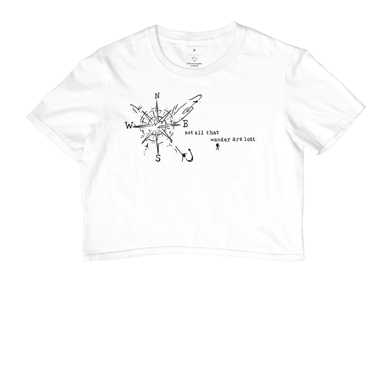 Camiseta Not All That Wander Are Lost | Rosa dos Ventos Aviao | Excursionista - Imagem 3