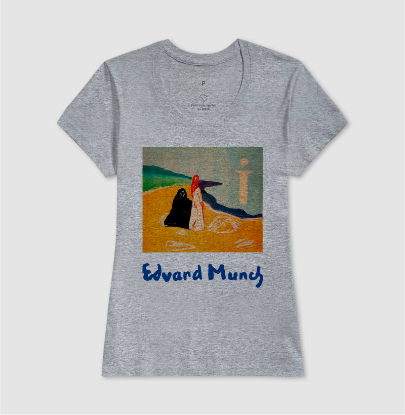 Camiseta Edvard Munch Duas Mulheres Na Praia - Imagem 9