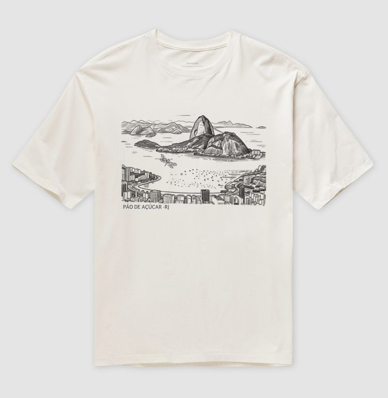 Camiseta Oversized Rio de Janeiro - Imagem 3