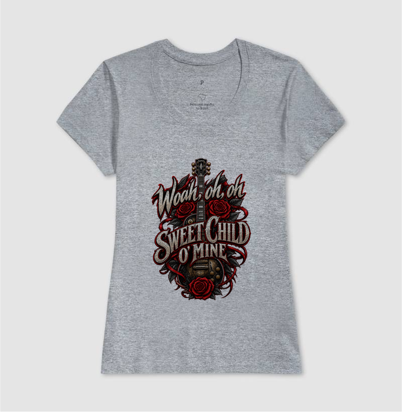 Camiseta Rock Sweet Child O’ Mine – Guitarra e Rosas - Imagem 9