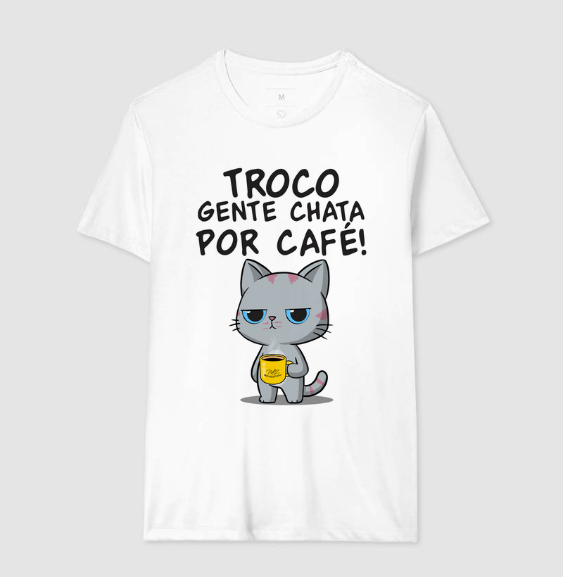 Camiseta Gato Sincero Café - Imagem 4