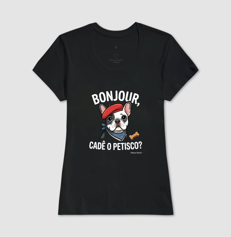 CAMISETA BULDOGUE FRANCÊS BONJOUR - Imagem 3