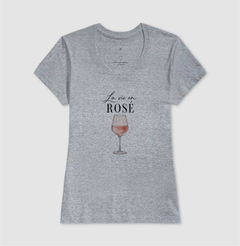 Camiseta La Vie en Rosé – Taça de Vinho Rosé - Imagem 9