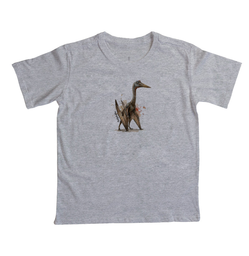  Camiseta Dinossauro Quetzalcoatlus Algodão Premium Dinoloco  - Imagem 3