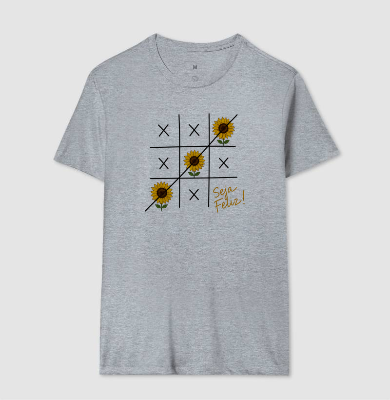 Camiseta Seja Feliz Girassol - Imagem 8