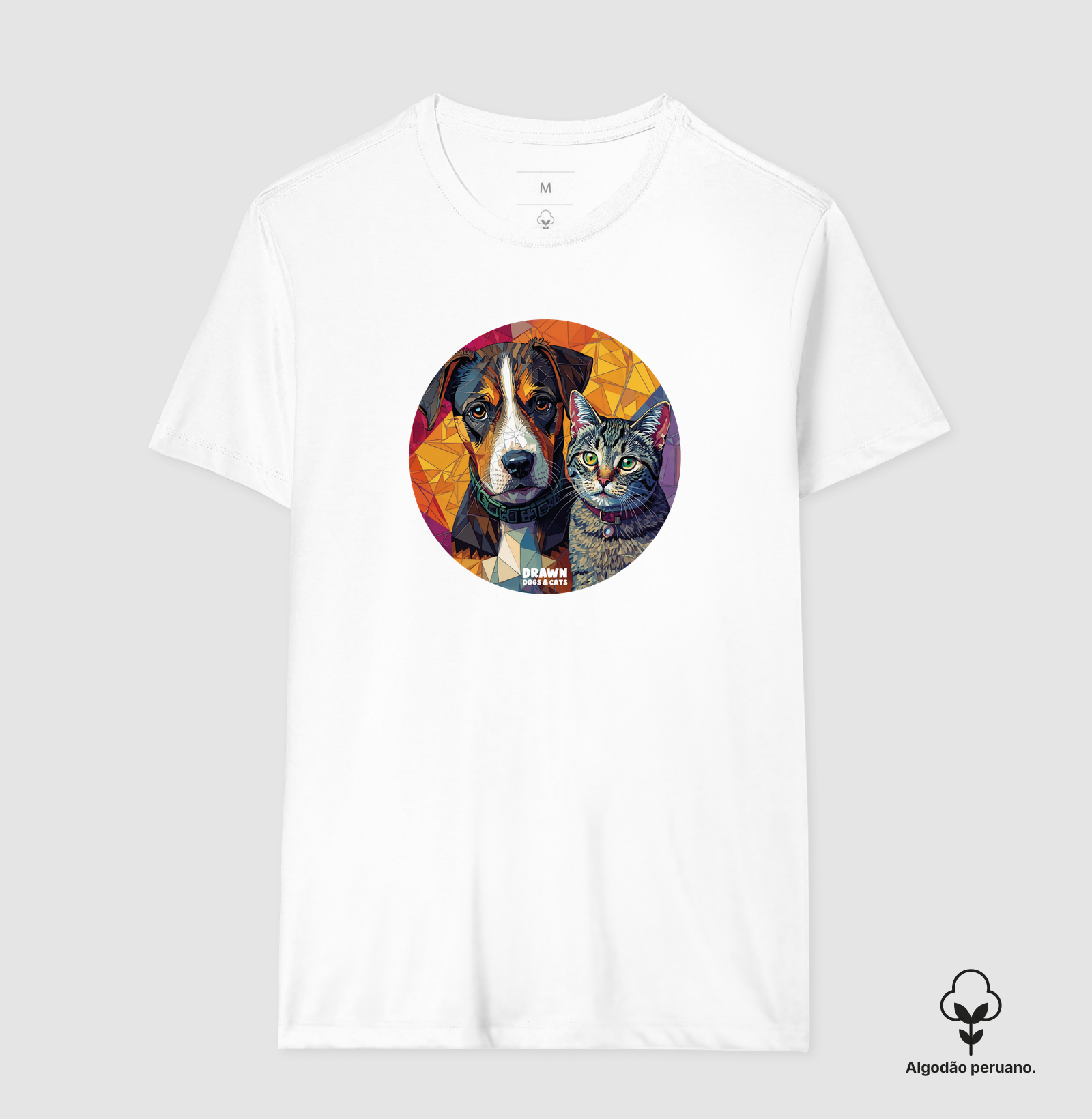 Cachorro e gato mosaico em círculo - Imagem 8