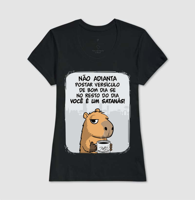 Camiseta Capivara Você é um Satanás - Imagem 3