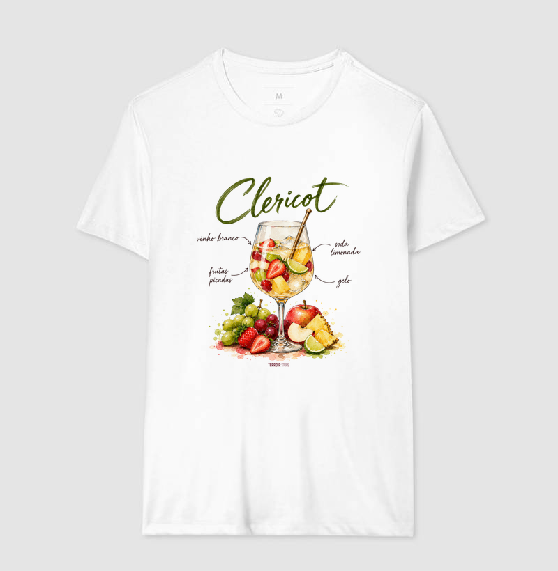 Camiseta Clericot – Drink com Vinho Branco e Frutas - Imagem 4