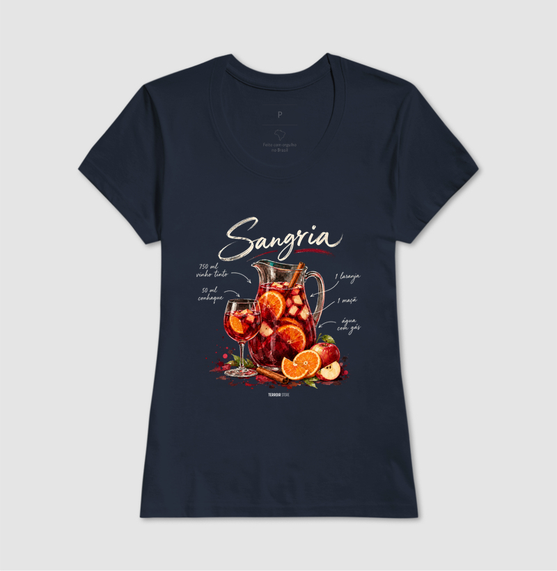 Camiseta Sangria – Drink com Vinho Tinto e Frutas - Imagem 7