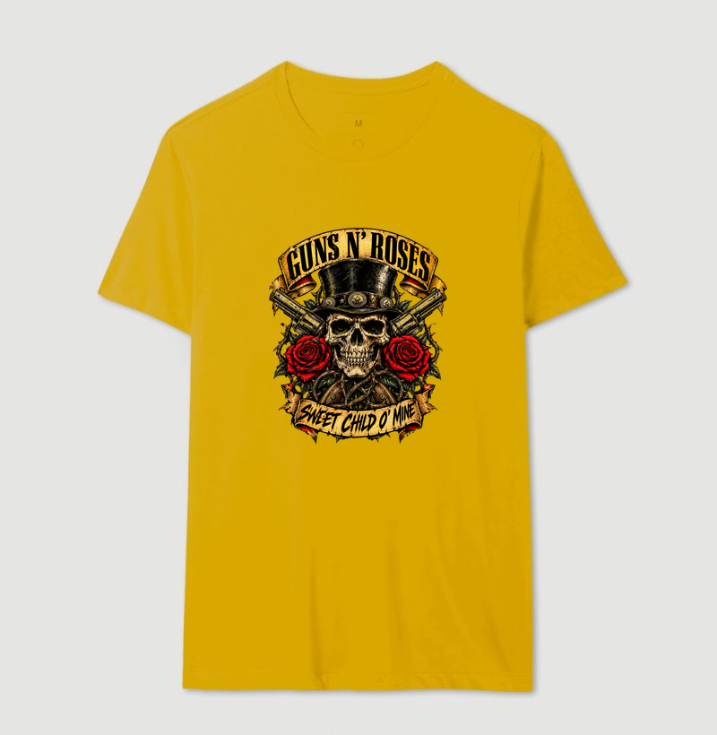 Camiseta Rock Caveira e Rosas Vintage – Skull Rock Rebelde - Imagem 14