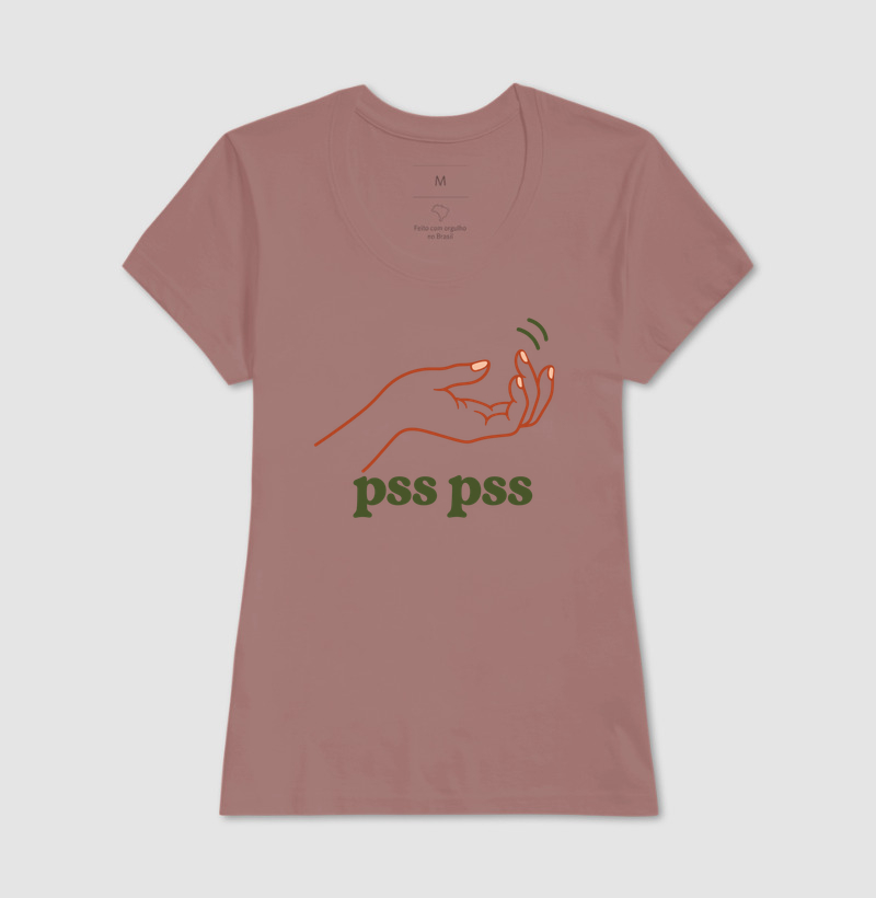 Camiseta Gato Engraçada "pss pss" | Cat Lover | Pelo & Pano - Imagem 17