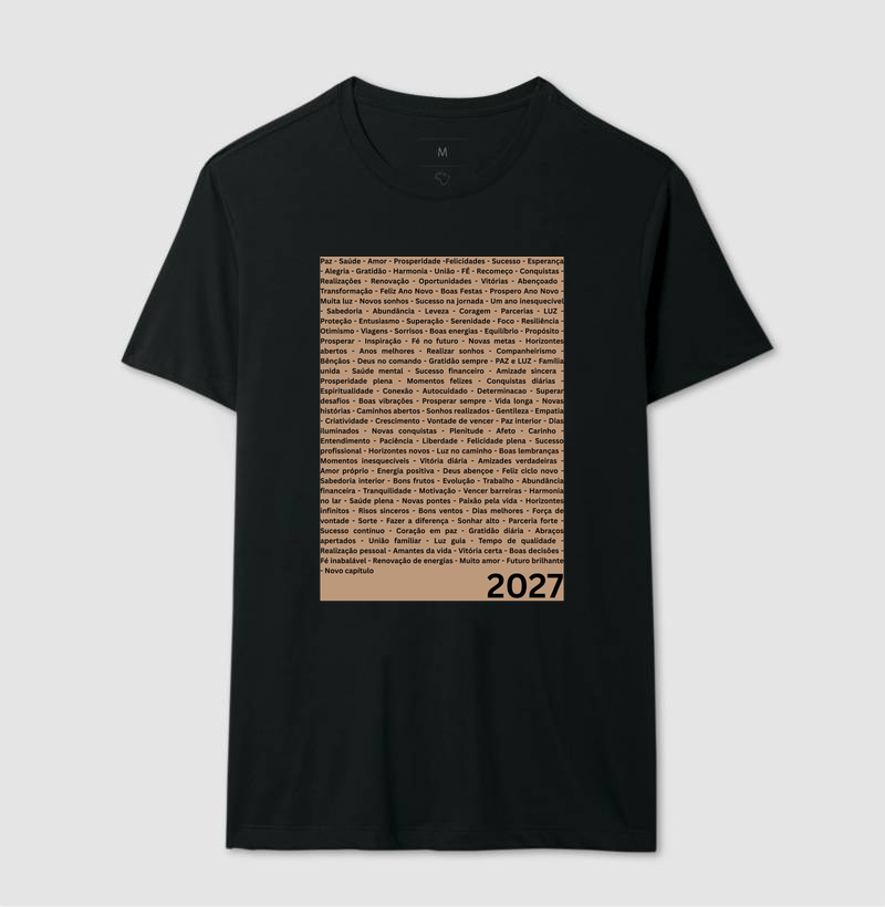 Camiseta Desejos para 2027 – Palavras da Virada - Imagem 3