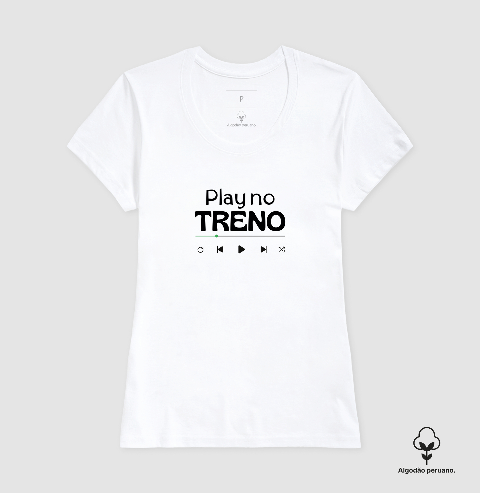 Play no TRENO - TRN | Camiseta de Algodão Peruano - Imagem 2