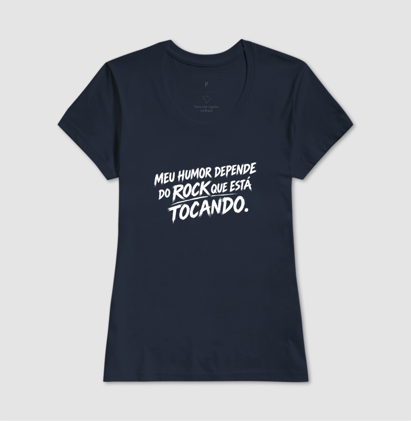 Camiseta Meu Humor Depende do Rock que Está Tocando - Imagem 6