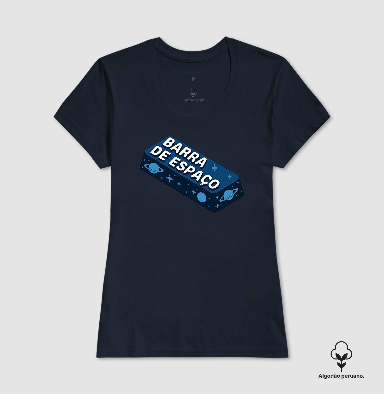 Camiseta Algodão Peruano Barra de Espaço - Imagem 4