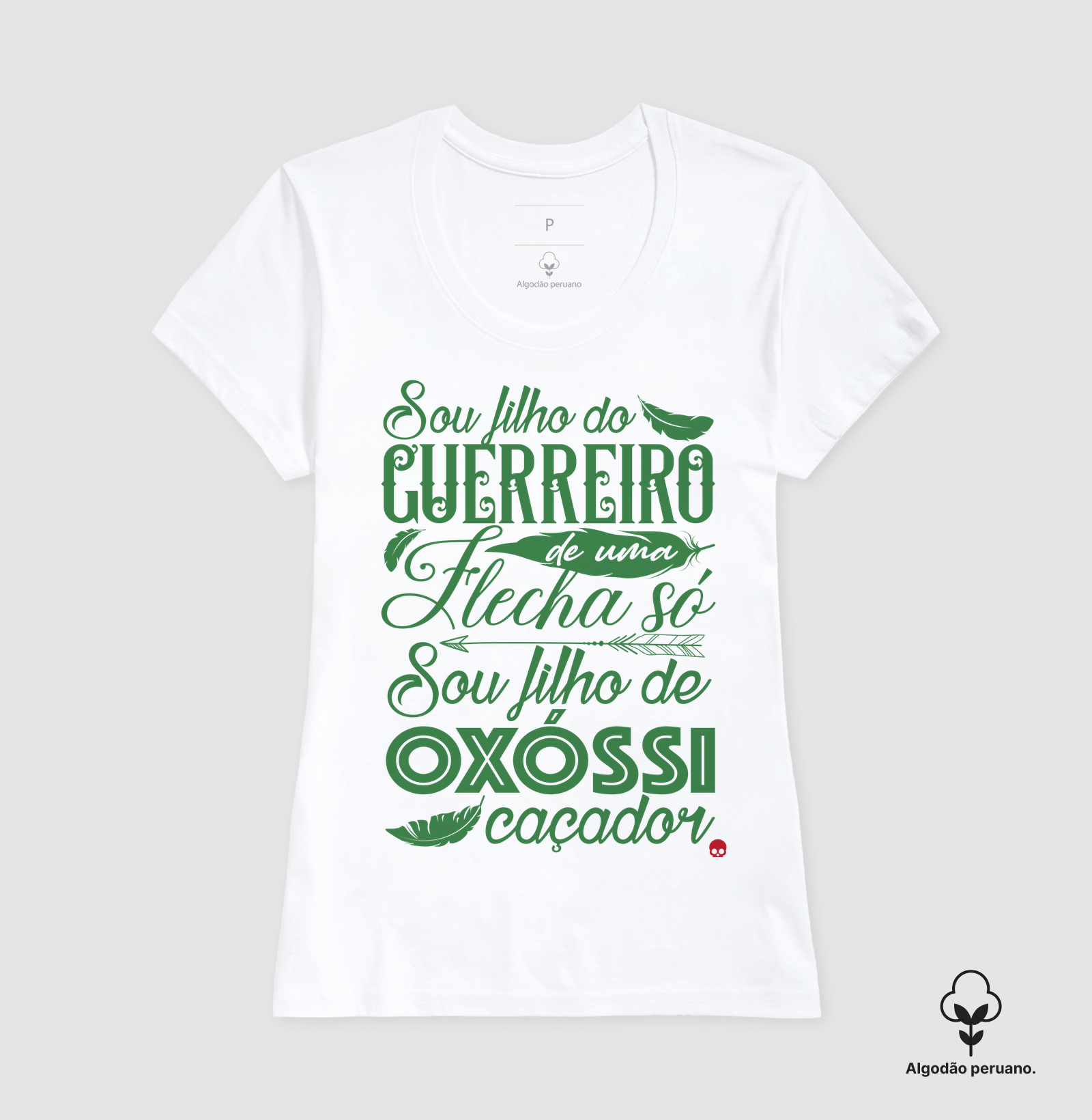 Camiseta Umbanda Oxóssi - Sou filho de um Guerreiro - Imagem 5